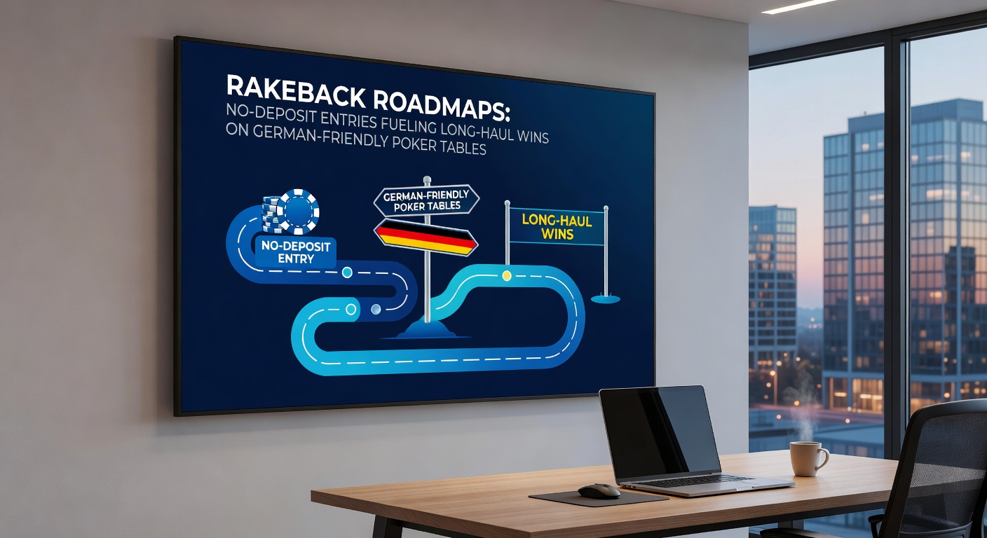 Beispiel einer Roadmap mit Rakeback-Kurven und No-Deposit-Phasen für deutsche Pokerfans